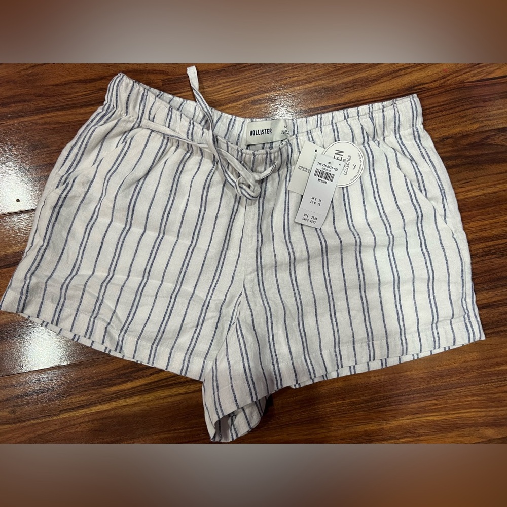 Hollister Striped Drawstring Shorts